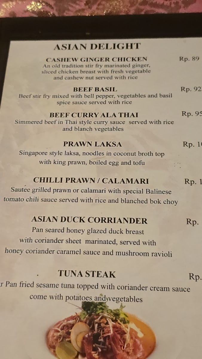 Ibu Rai Restaurant Menu 1