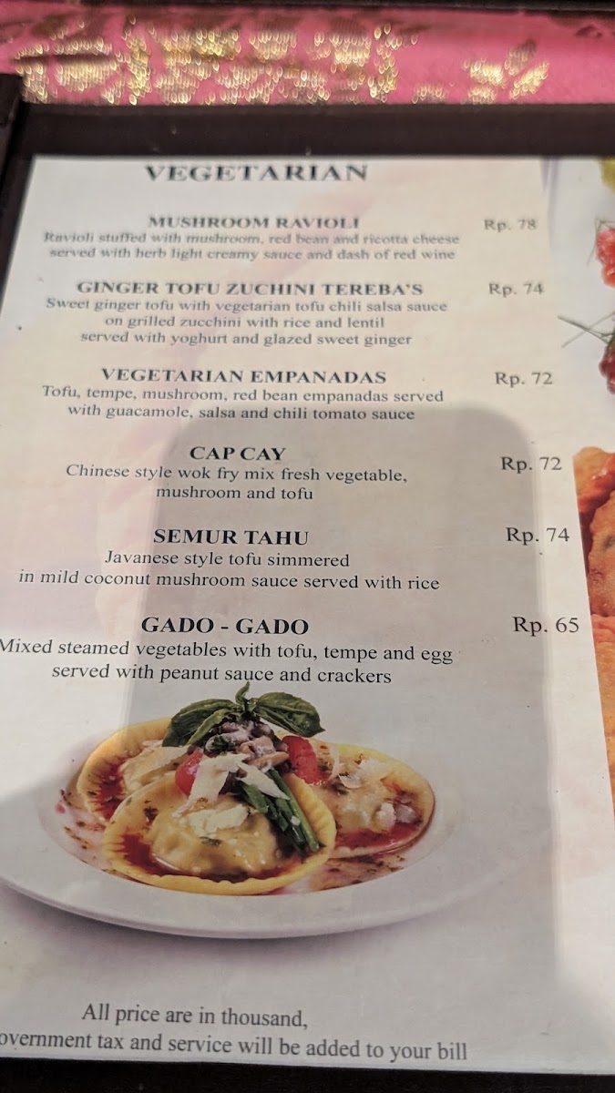 Ibu Rai Restaurant Menu 2
