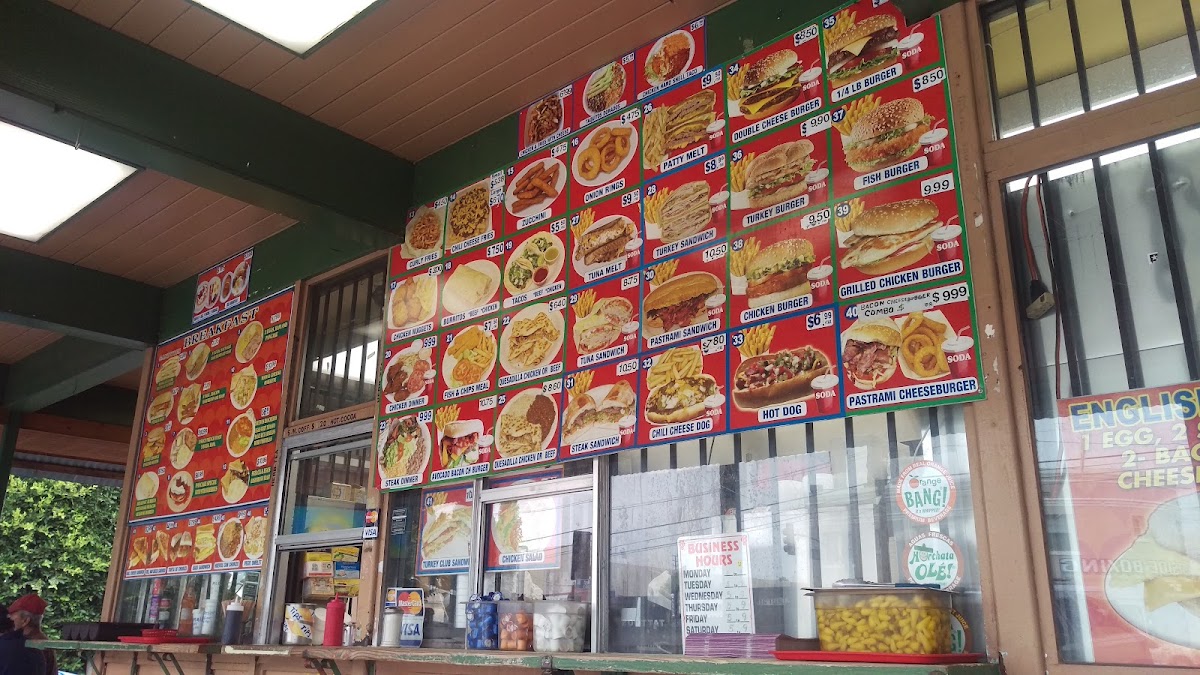 Tom's Number 5 Chiliburgers Menu 6