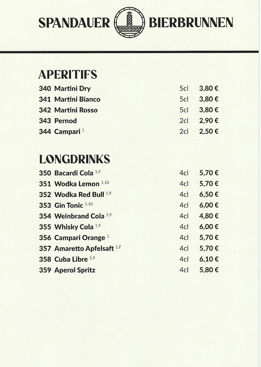 Spandauer Bierbrunnen Menu 10