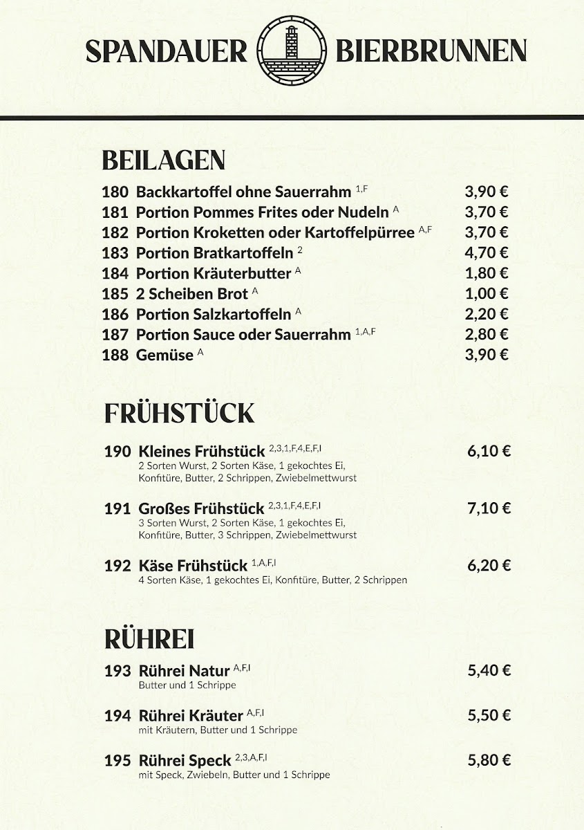 Spandauer Bierbrunnen Menu 3