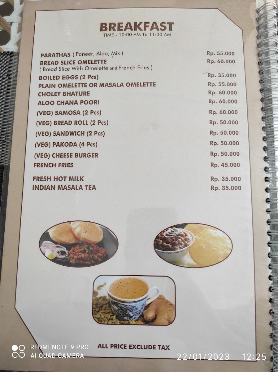 Punjabi Tadka Bali Menu 10