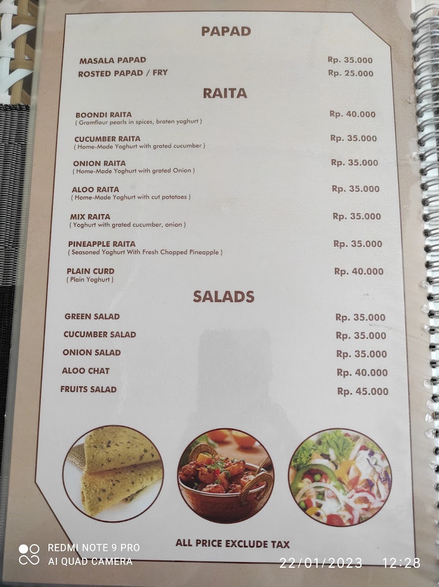 Punjabi Tadka Bali Menu 6
