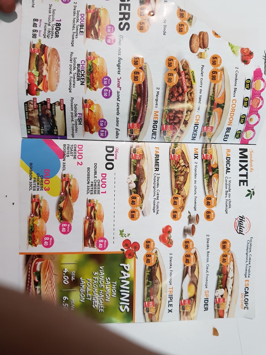 L'Orient Fast Menu 7