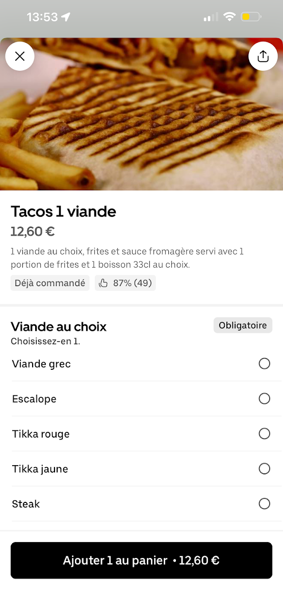 L'Orient Fast Menu 8
