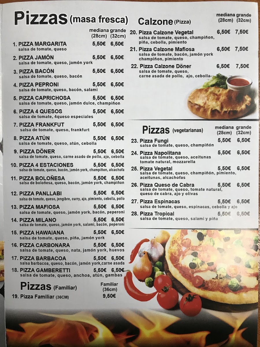 A One Kebab Menu 1