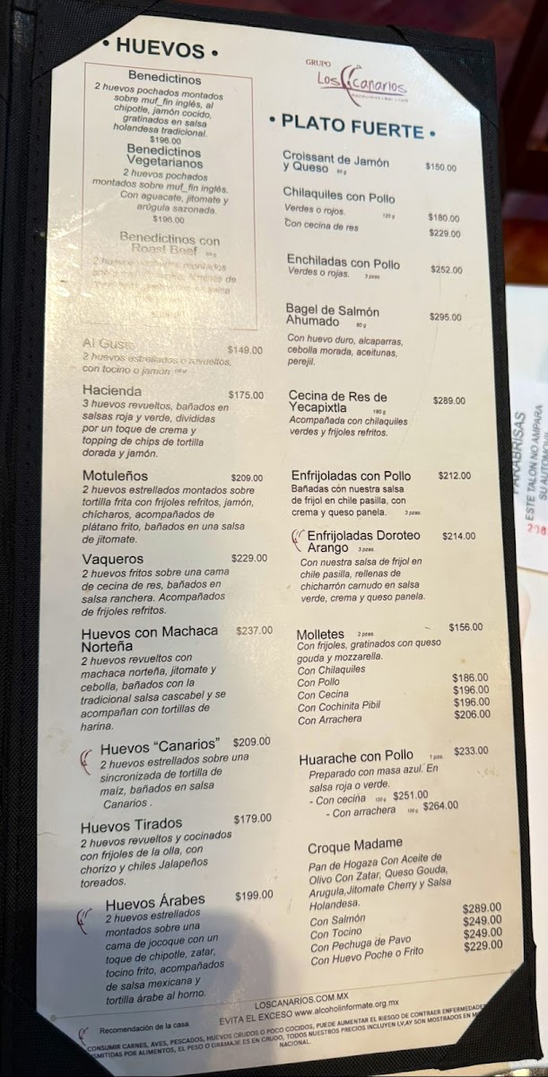Los Canarios Santa Fe Menu 4