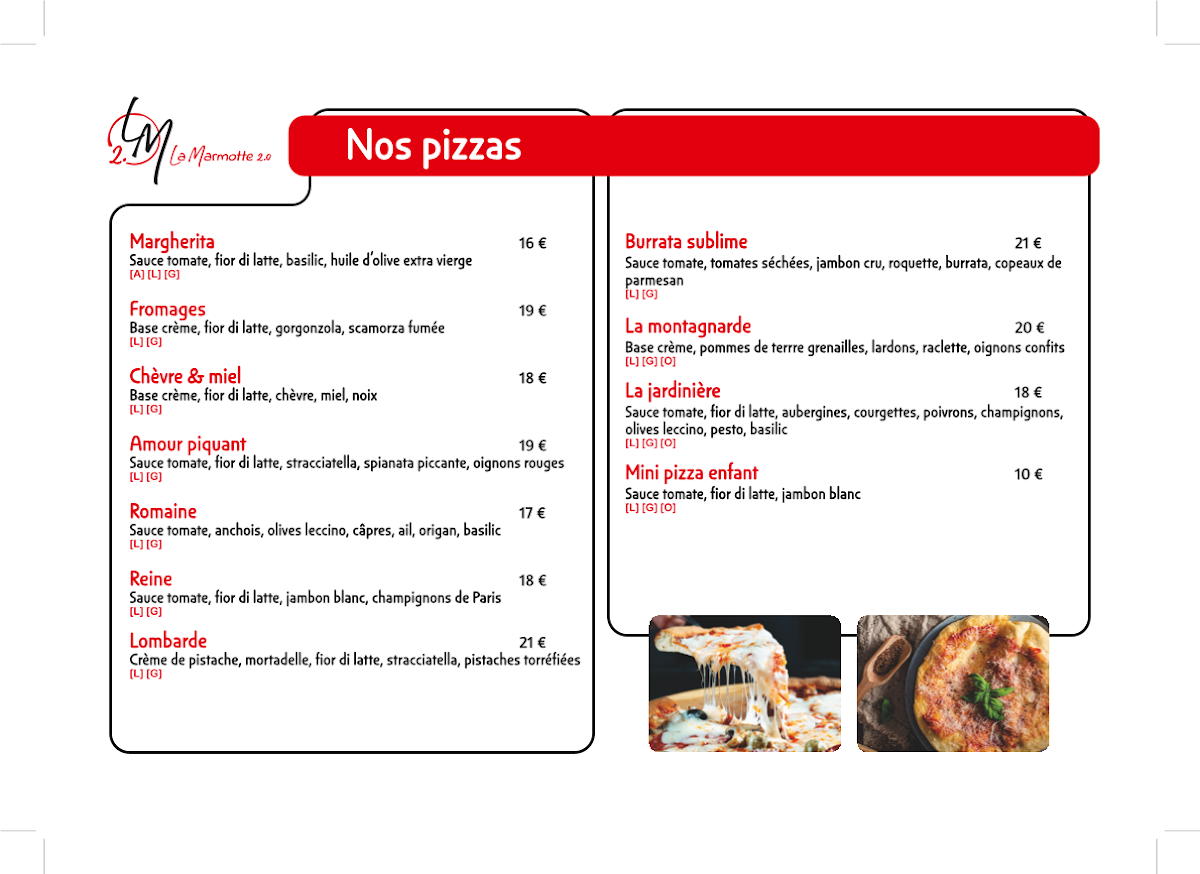 La Marmotte Menu 7