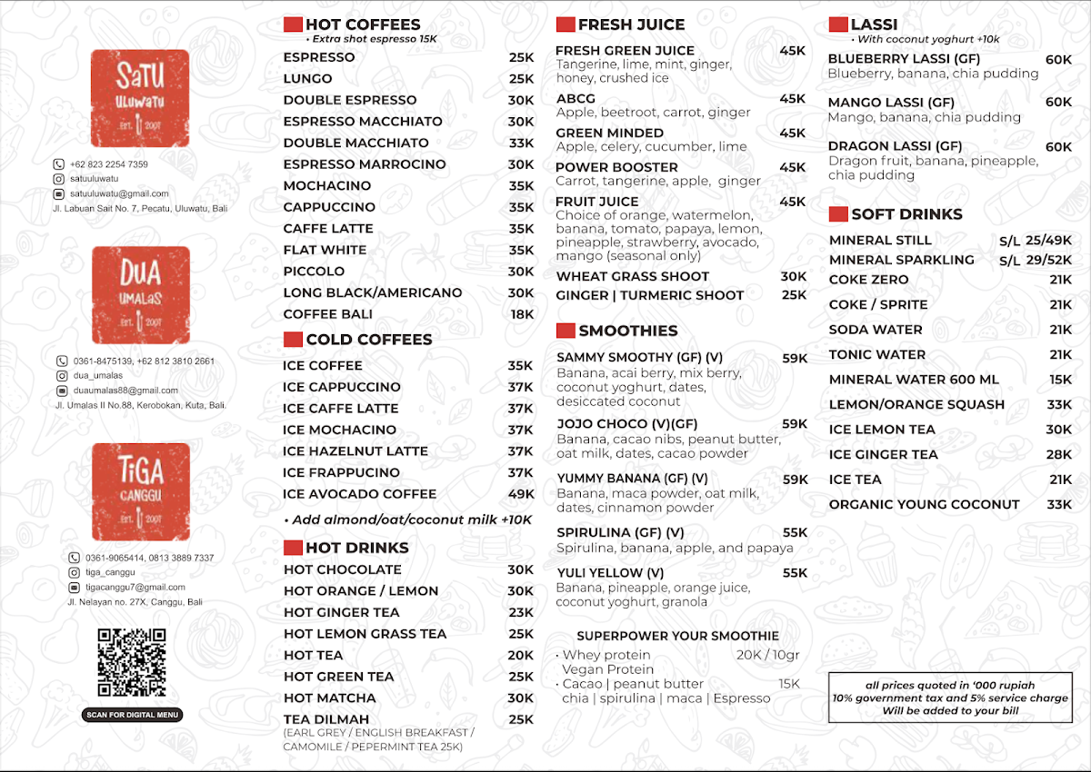 Dua Umalas Menu 1