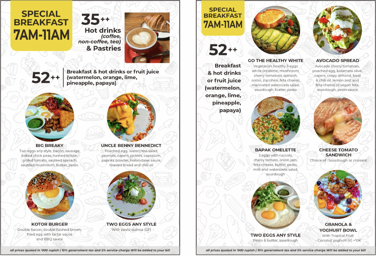 Dua Umalas Menu 2