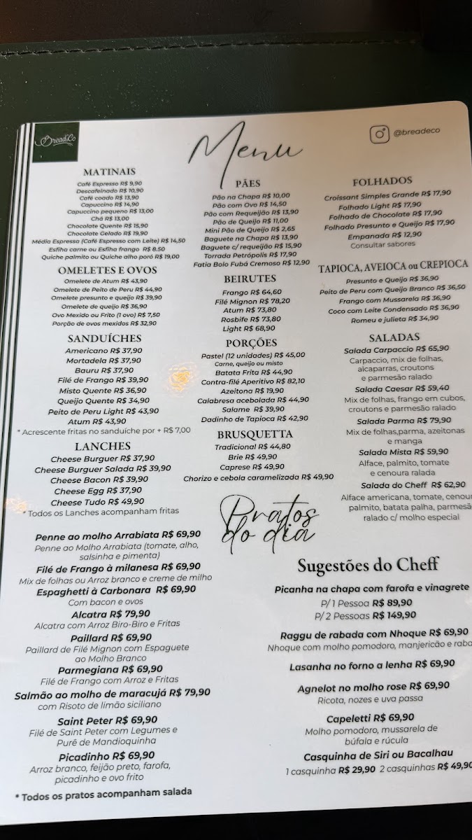 Bread & Company Vila Nova Conceição Menu 2