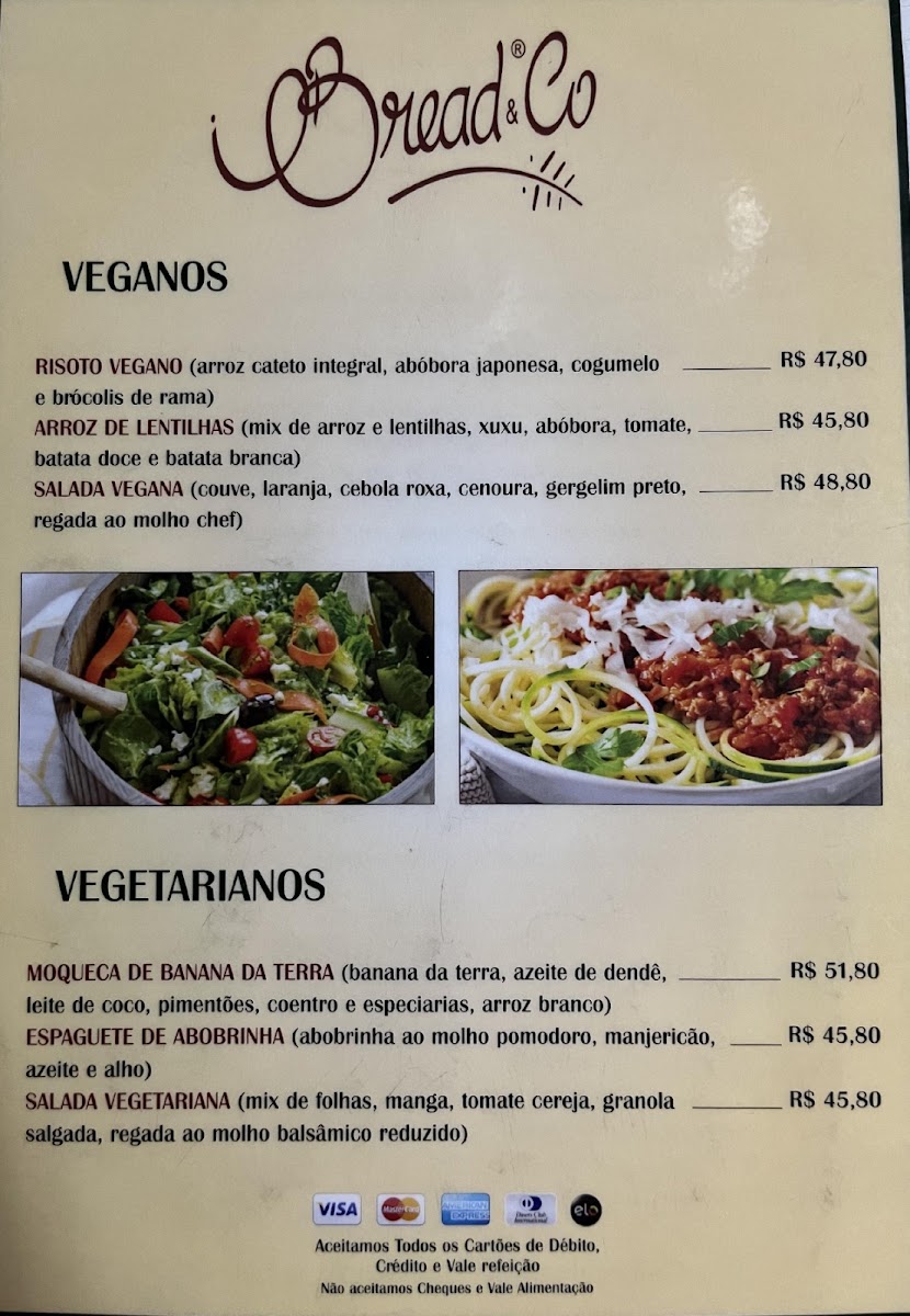 Bread & Company Vila Nova Conceição Menu 9