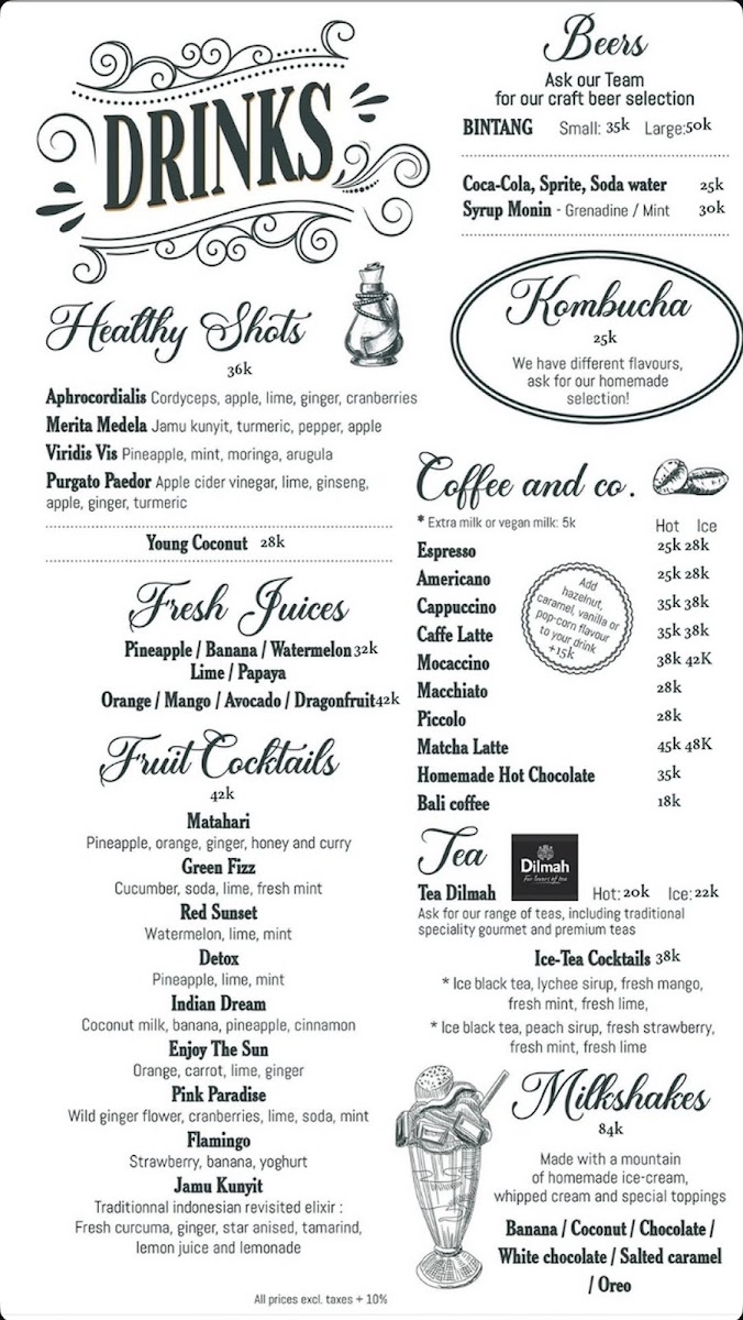 Rimba Cafe Menu 1