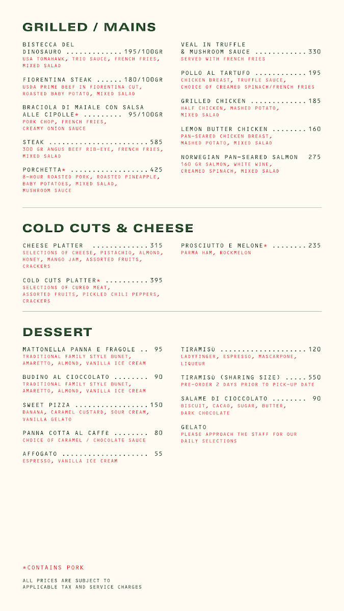 Pippo Italian Menu 6