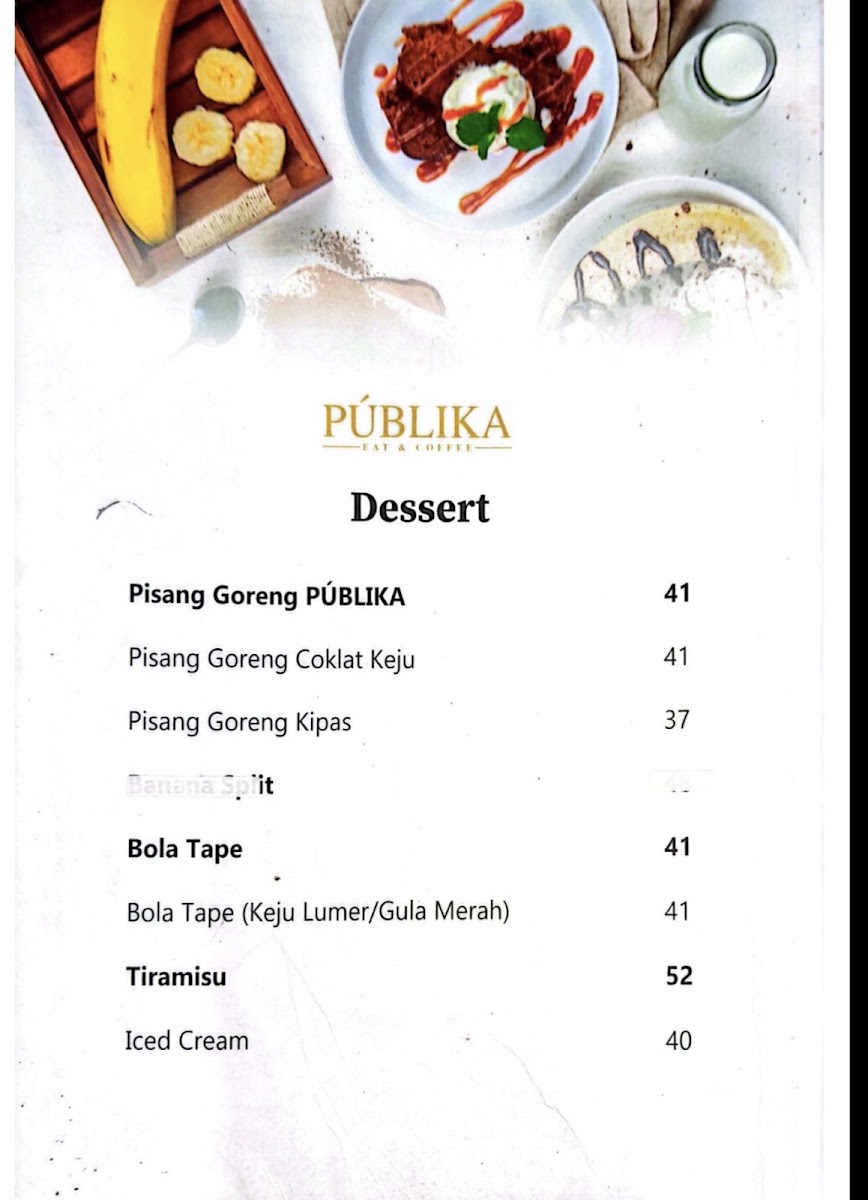 Publika Eat and Coffee Menu 4