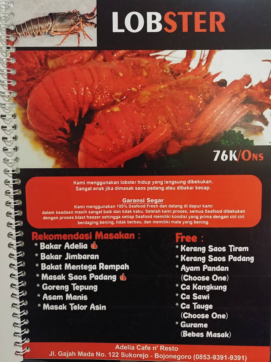 Adelia Cafe n Resto Menu 10