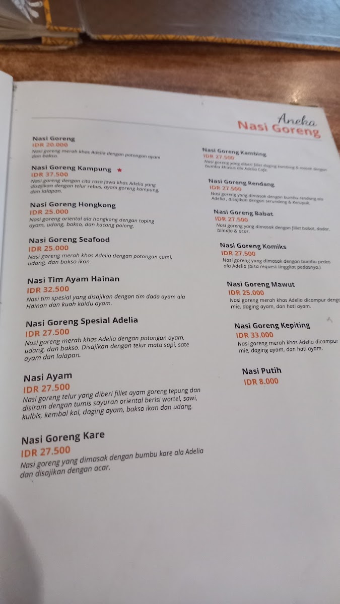 Adelia Cafe n Resto Menu 4