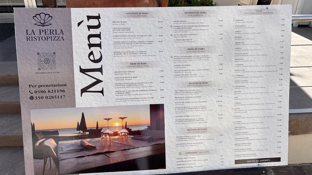 Ristorante La Perla Menu 2