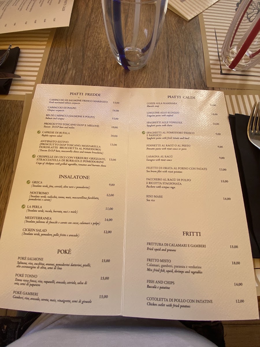 Ristorante La Perla Menu 8