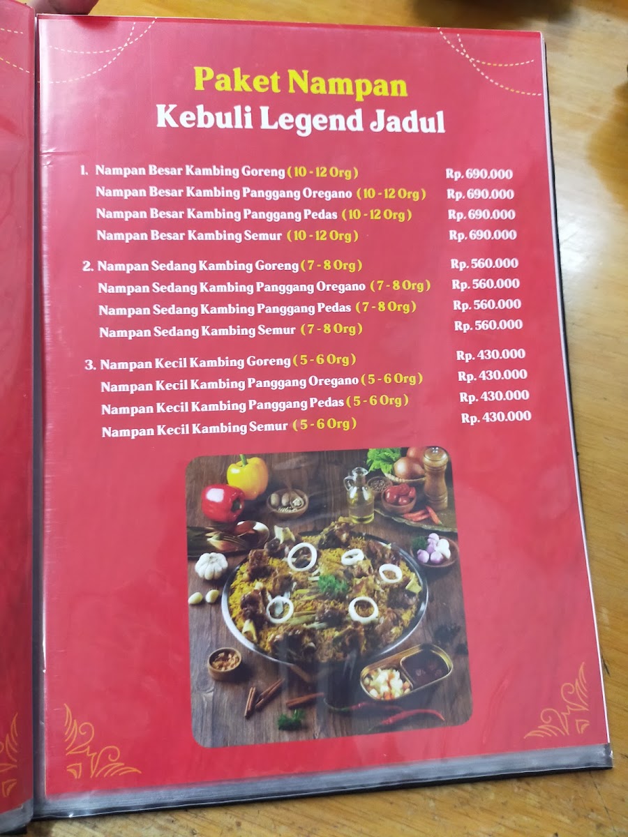 Pondok Nasi Kebuli Ibu Hanna Menu 2