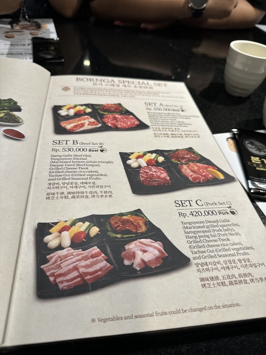 Bornga Central Park 2 Menu 2