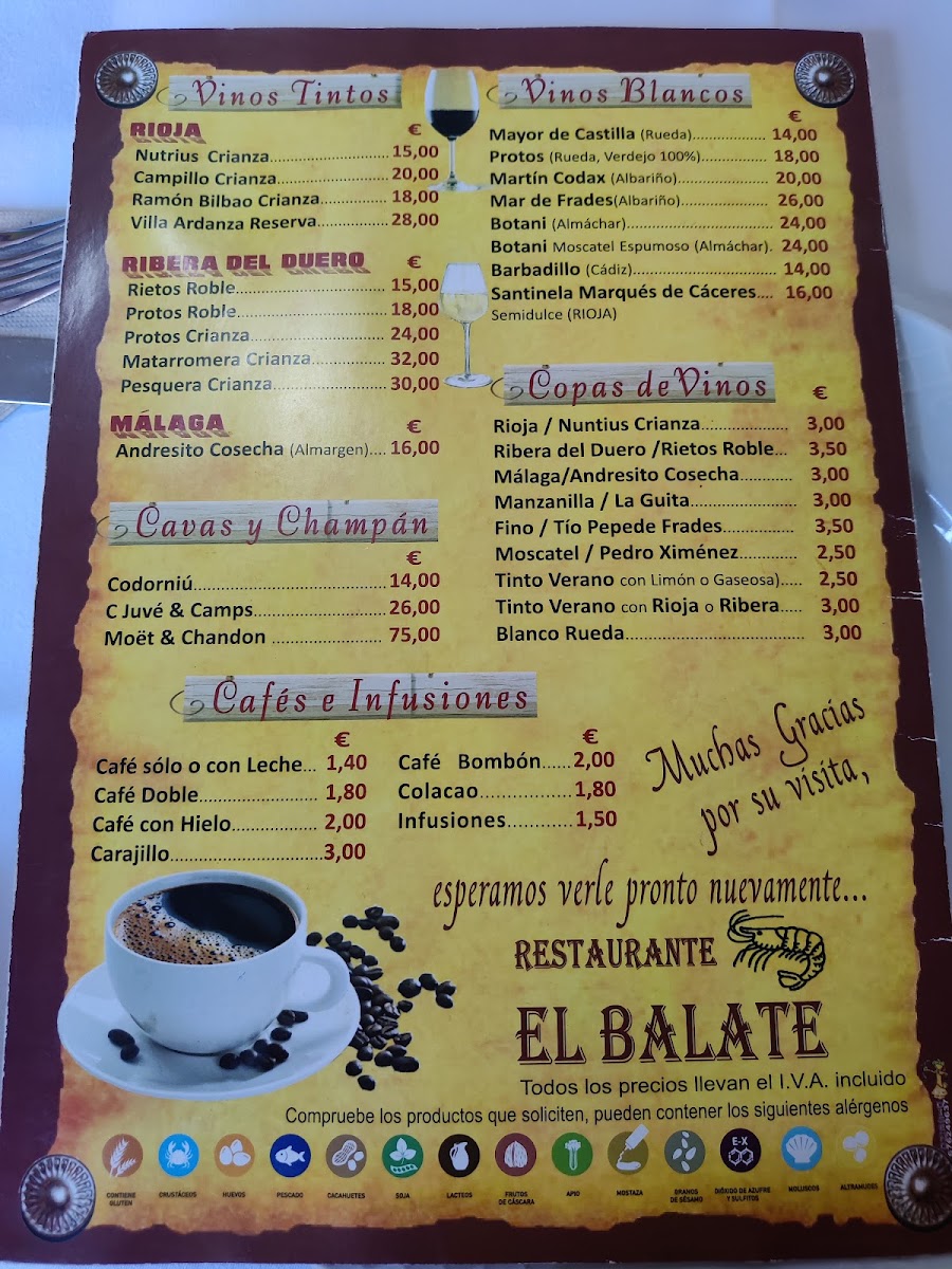 Restaurante El Balate Menu 5