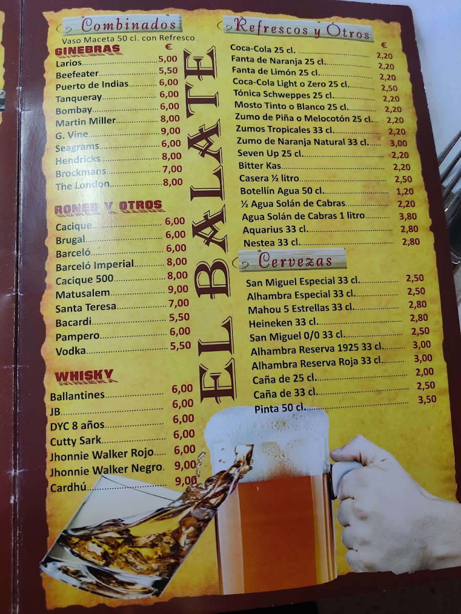 Restaurante El Balate Menu 7