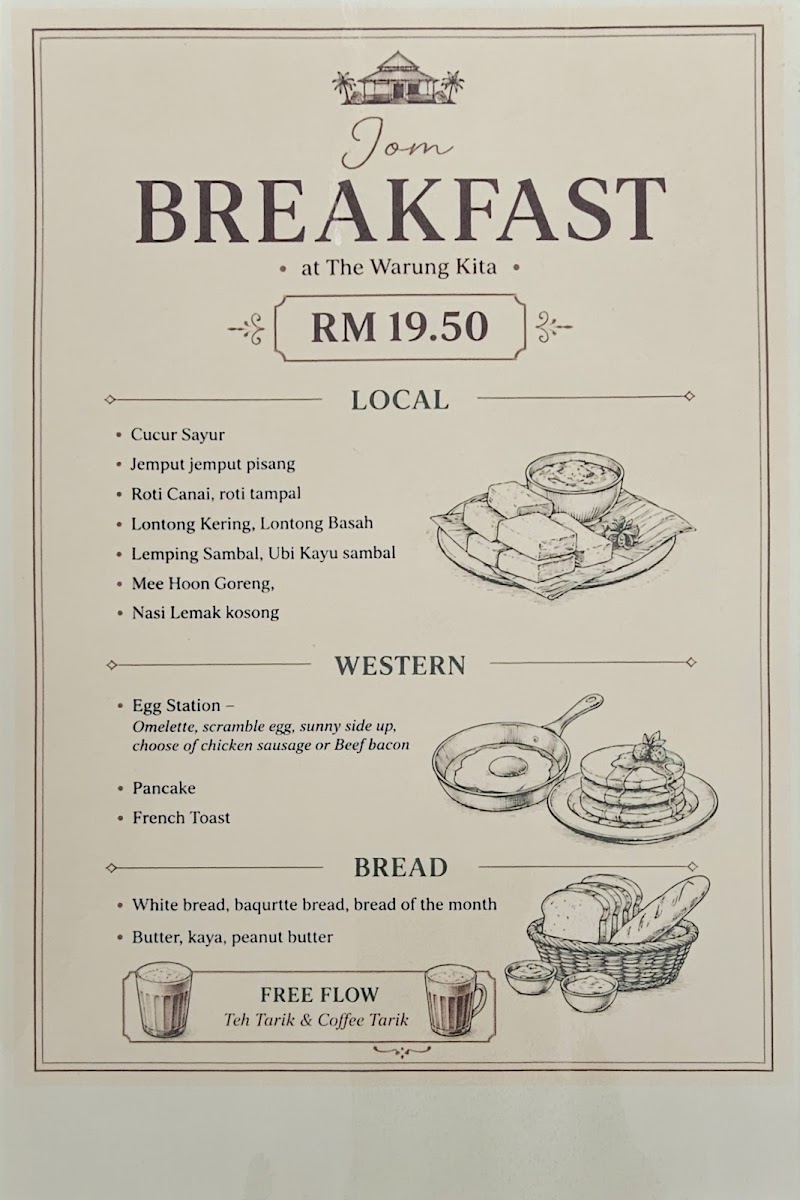 The Warung Kita Menu 1