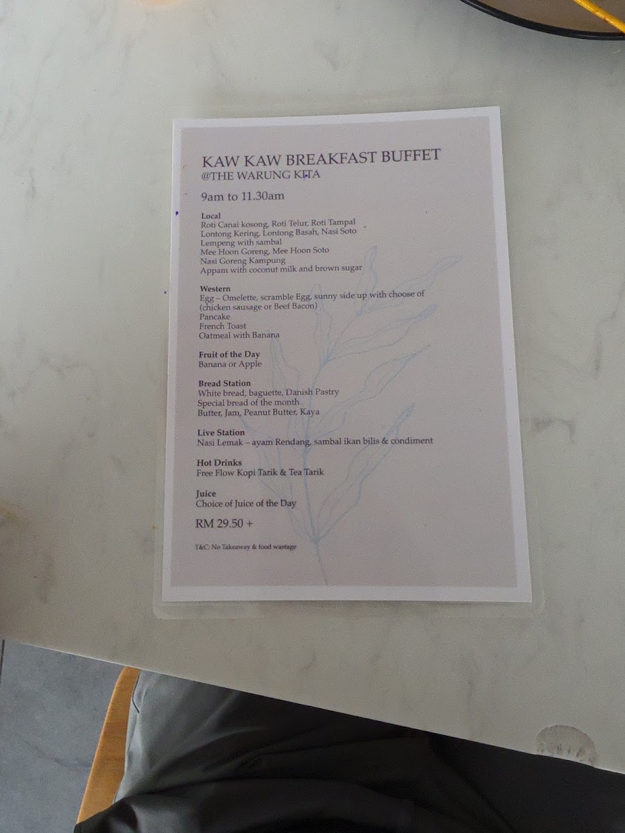 The Warung Kita Menu 10