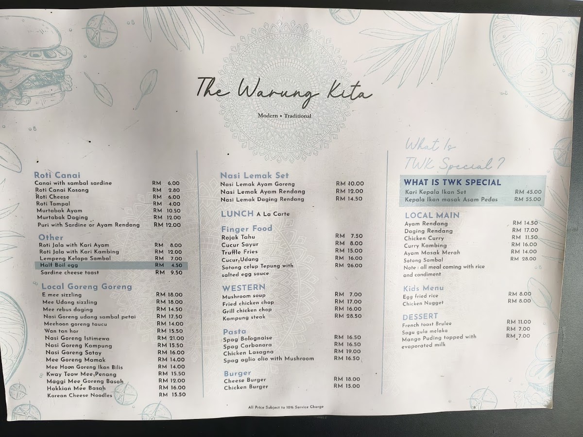 The Warung Kita Menu 6