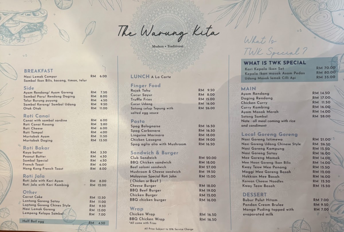 The Warung Kita Menu 7