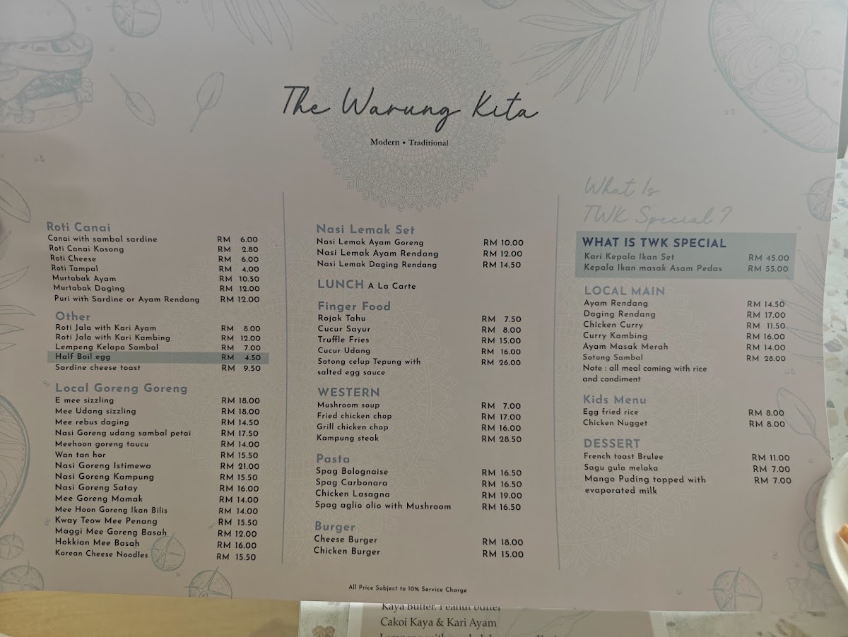 The Warung Kita Menu 8