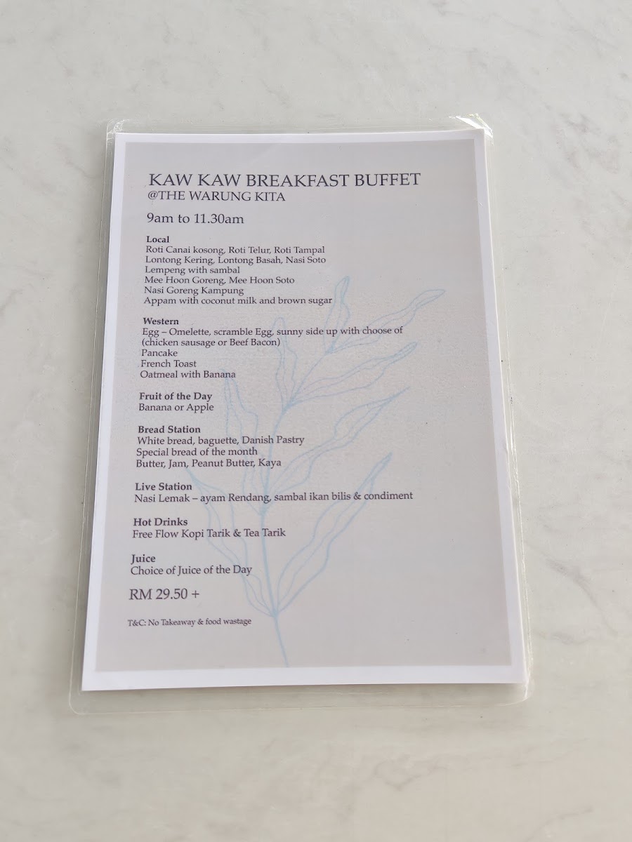 The Warung Kita Menu 9