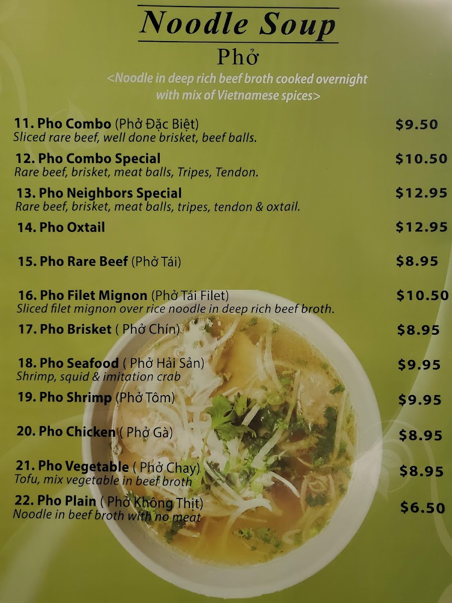 Pho' Neighbors Menu 10