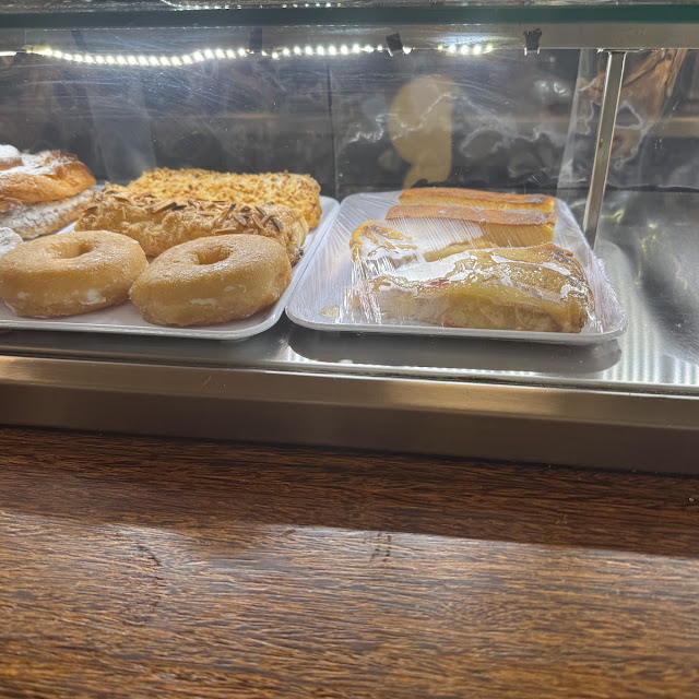 Display Case with Assorted Pastries