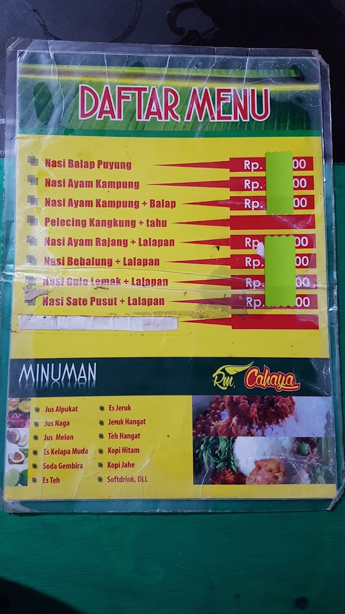 Nasi Balap Puyung RM Cahaya Menu 9