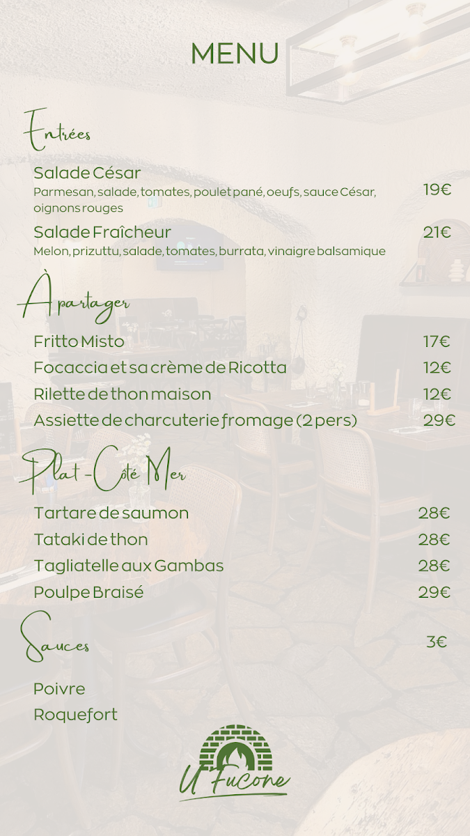 Restaurant U Fucone Menu 2
