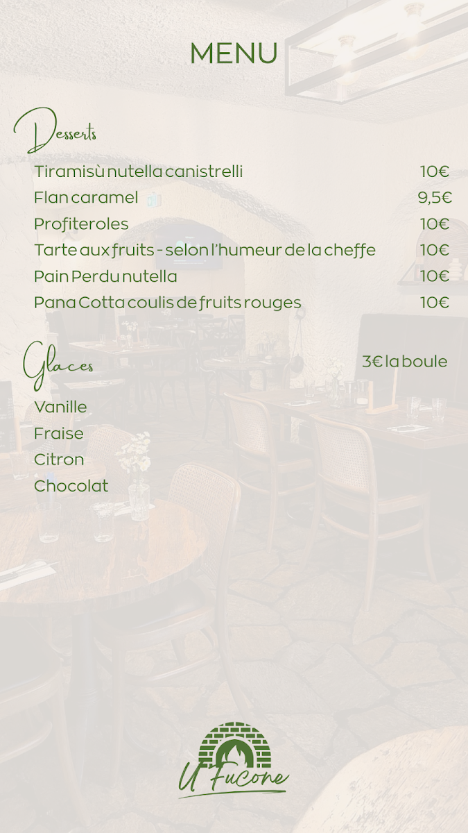Restaurant U Fucone Menu 3