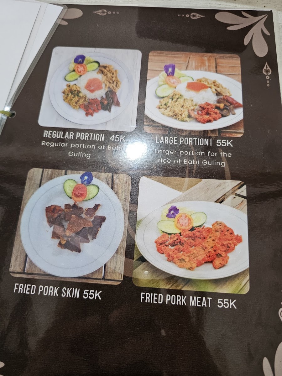 Babi Guling Ibu gendut Menu 1