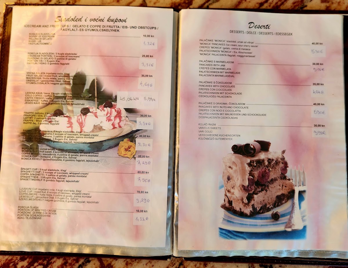 Villa Monica Resturant Menu 10