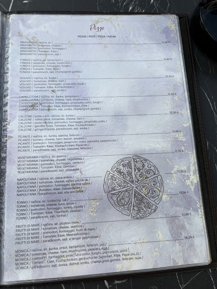 Villa Monica Resturant Menu 2