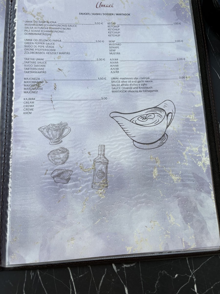 Villa Monica Resturant Menu 3