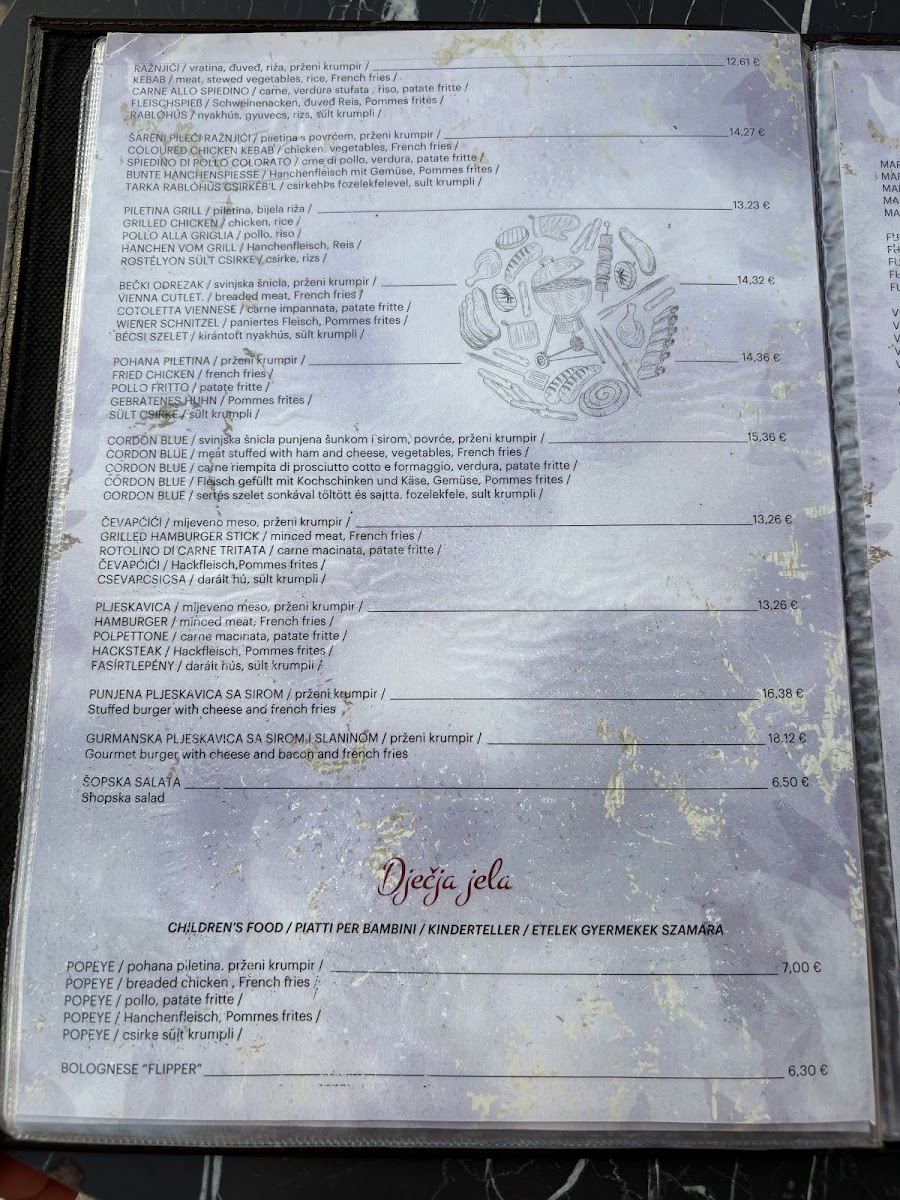 Villa Monica Resturant Menu 4