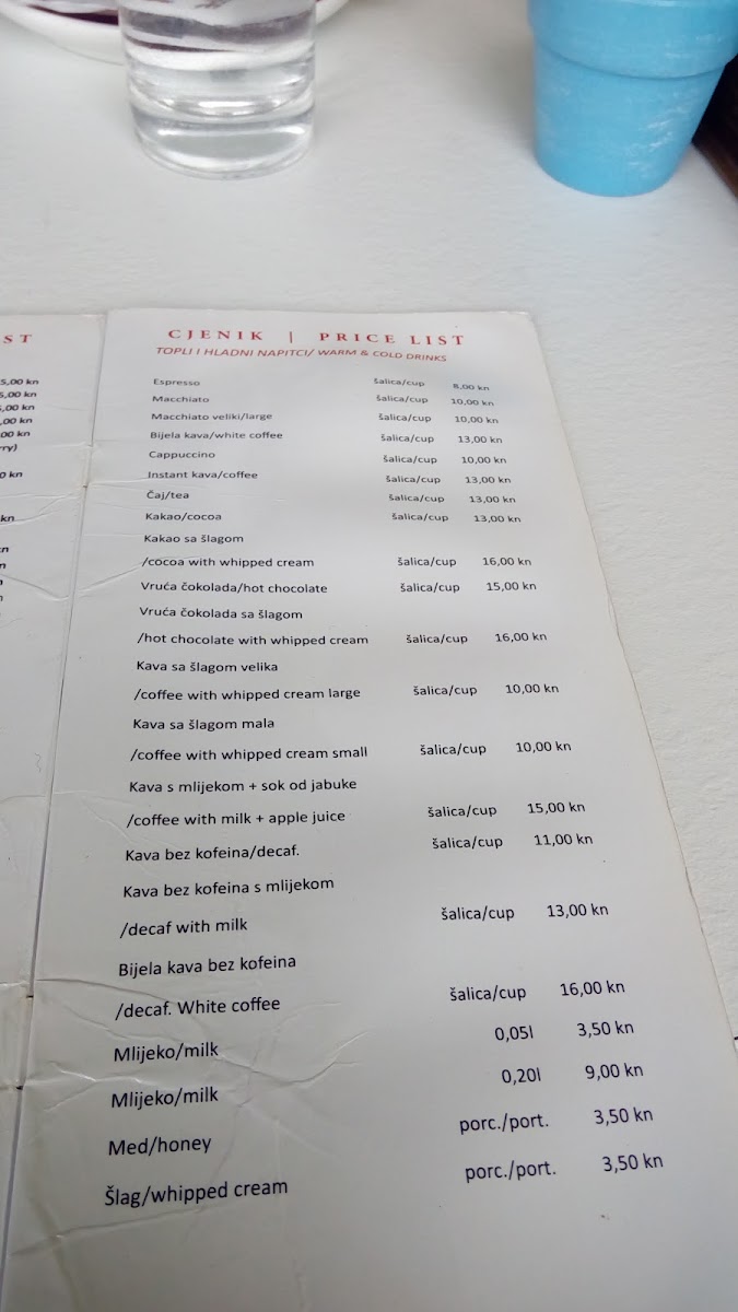 Le Cinema Caffe Menu 7