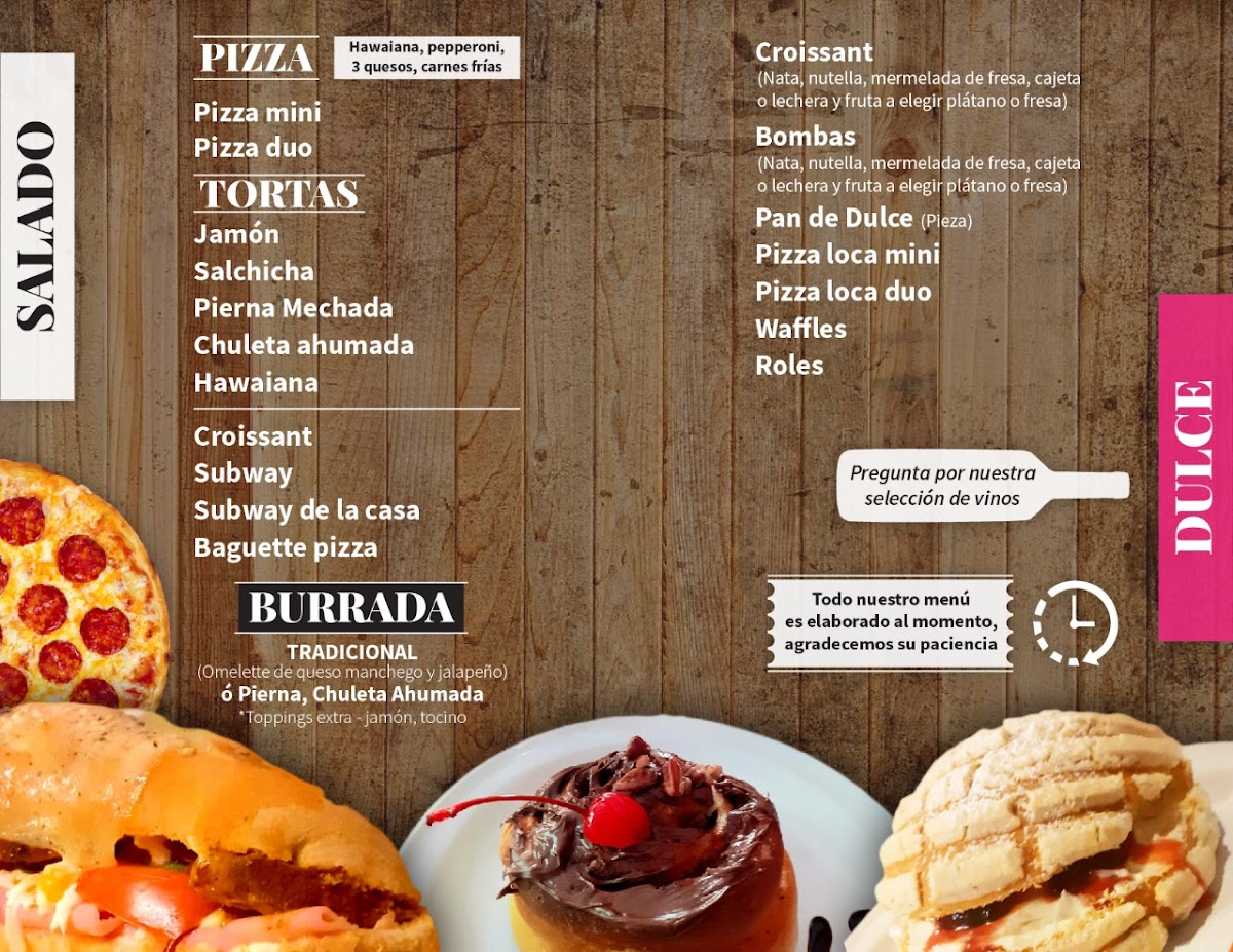 Cafetto Ajalpan. Menu 1