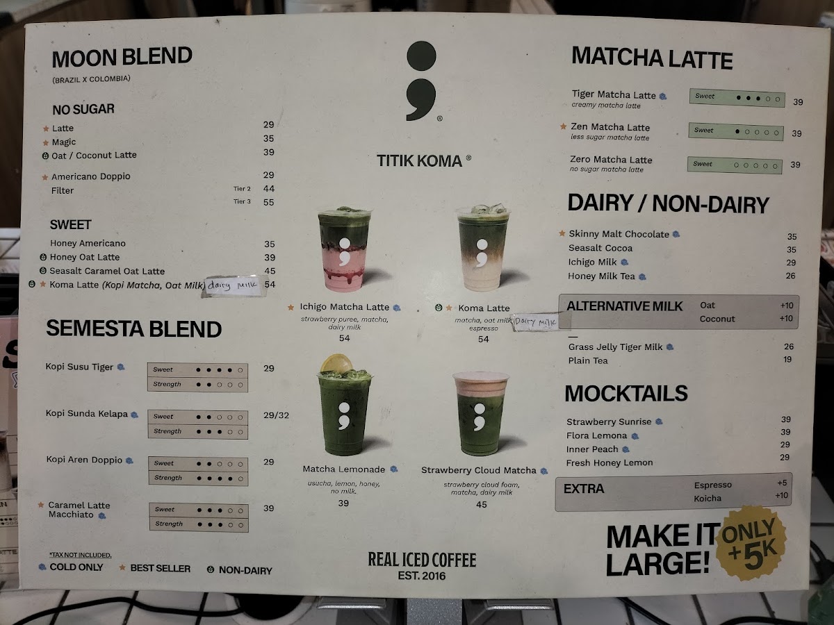 Titik Koma Tenggilis Menu 2