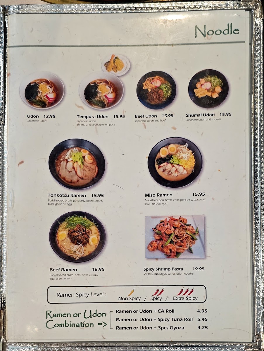 Jikan Japanese Restaurant Menu 2