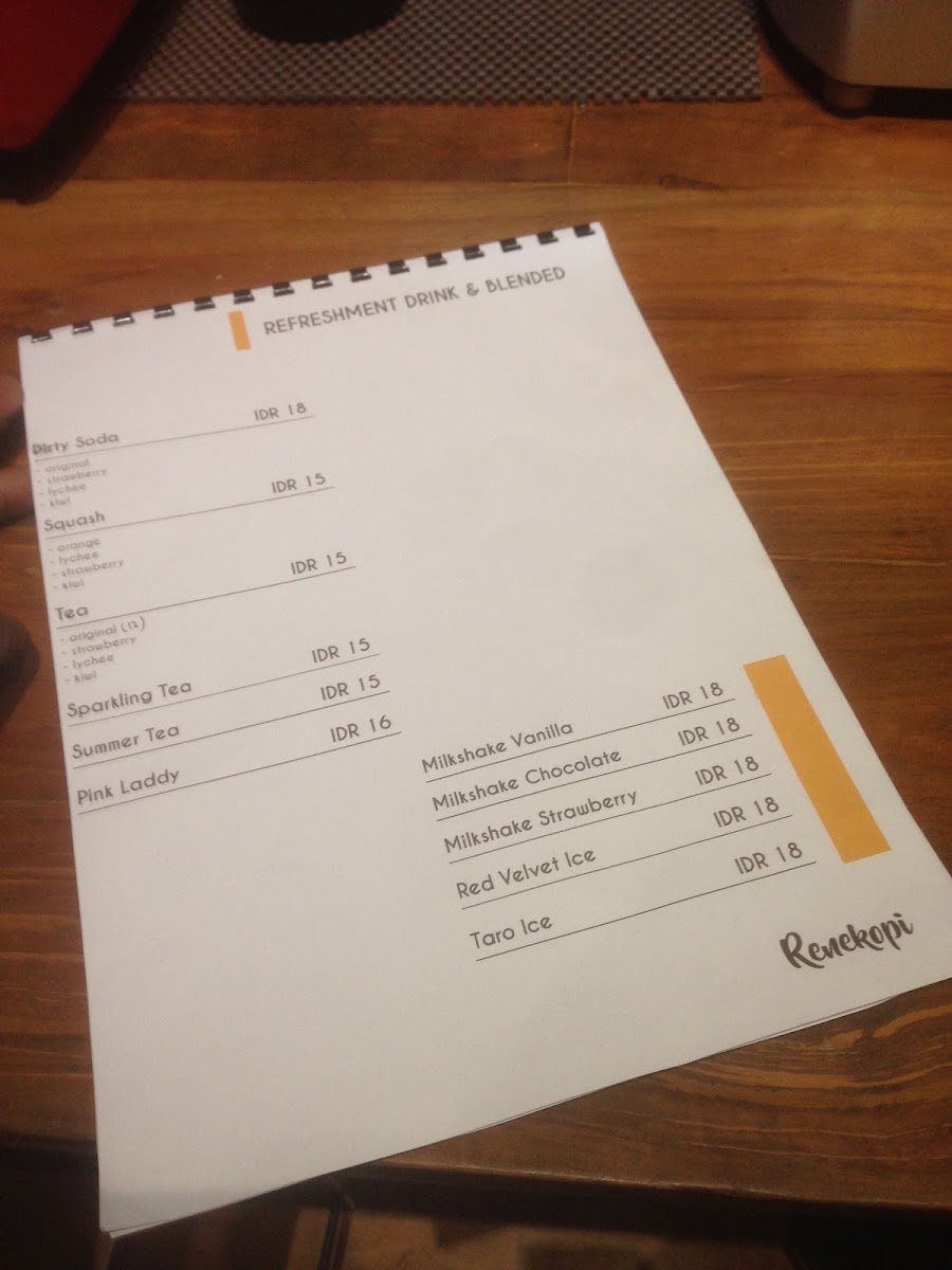 Renekopi Menu 10