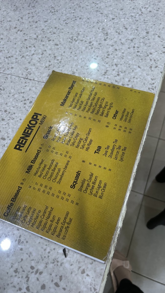 Renekopi Menu 2