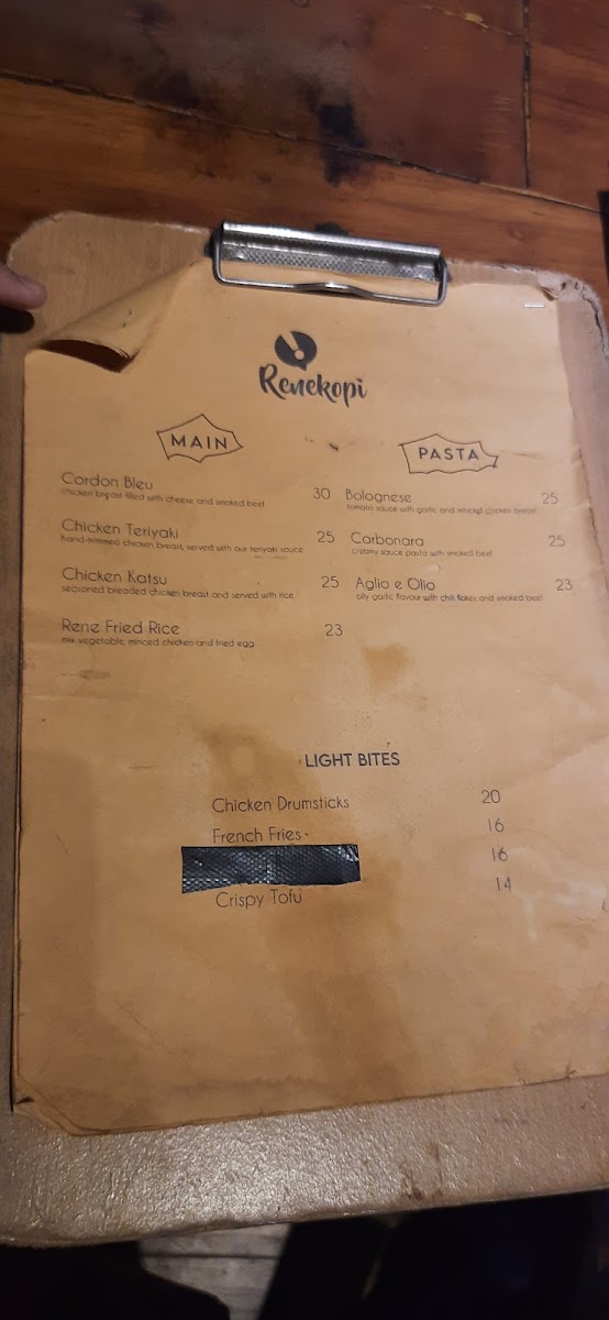 Renekopi Menu 8